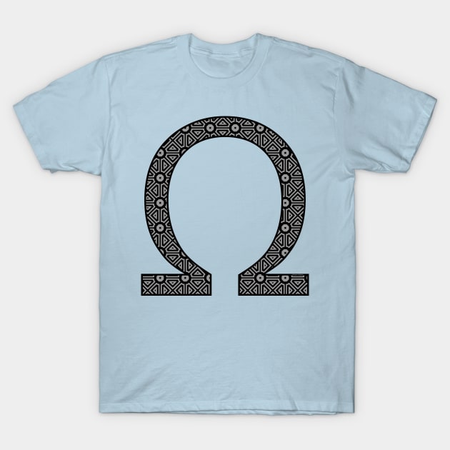 Patterned Ohm Symbol Engineering Physics T-Shirt by Barthol Graphics